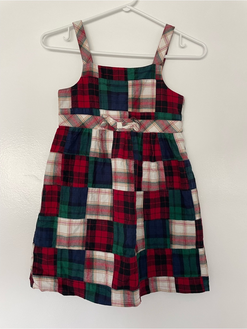 Gymboree Plaid Dress in Red, Green, Navy & Cream